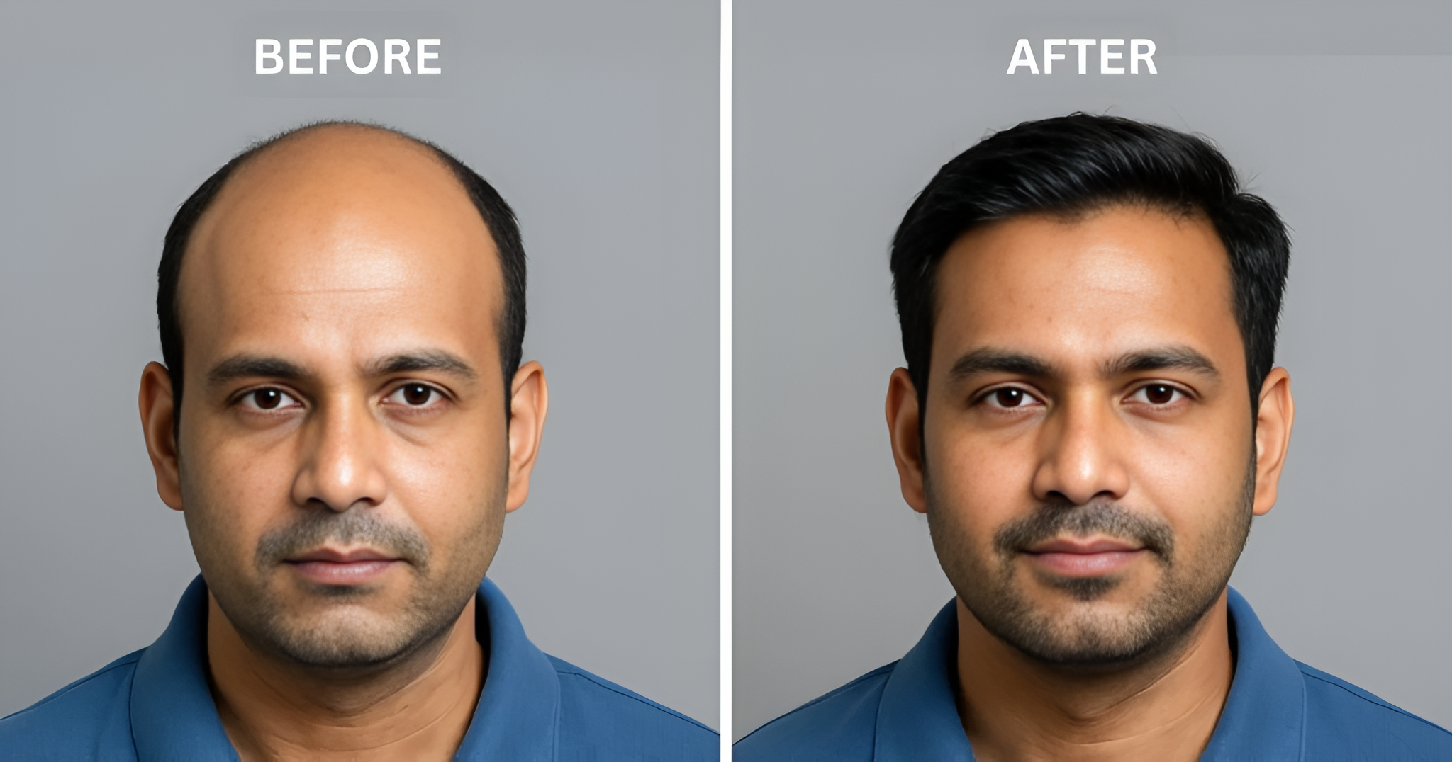 Before and After Hair Transplant